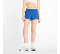 New Balance Donna RC Short 3" in Blu, Politessuto, Taglia M