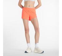 New Balance Donna RC Short 3" in Rosa, Politessuto, Taglia XS