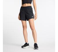 New Balance Donna RC Short 5" in Nero, Politessuto, Taglia XS