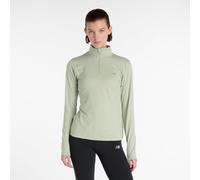 New Balance - Women's Sport Essentials Space Dye Quarter Zip - Maglia da corsa S beige