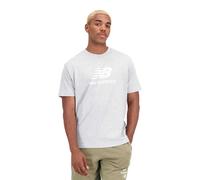 New Balance Essentials Stacked Logo Cotton Short Sleeve T-shirt Bianco L Uomo