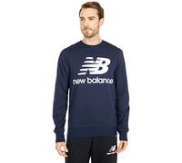 New Balance Essentials Stacked Logo Crew MT03560ECL, Mens Sweatshirt, Navy, XXL EU