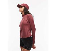 New Balance - Felpa color bordeaux monarch mélange con zip-Rosso L