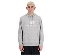 New Balance - Sport Essentials Fleece Logo Hoodie - Felpa con cappuccio M grigio
