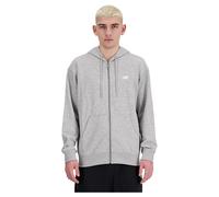 New Balance - Sport Essentials Logo Fleece Full Zip - Felpa con cappuccio M grigio