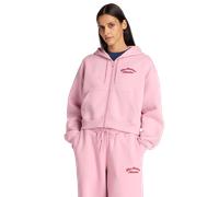 New Balance fleece Donna - Felpe con cappuccio Rosa - Taglia S - Jersey di cotone Pink S