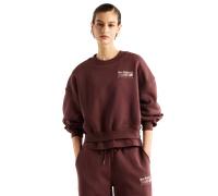 New Balance fleece Donna - Felpe Rosso - Taglia S - Jersey di cotone Red S