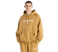 New Balance fleece Uomo - Felpe con cappuccio Beige - Taglia M - Jersey di cotone Beige M