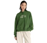 New Balance Flower Hoodie female Felpe con cappuccio - Verde - Jersey di cotone - Foot Locker Green XS