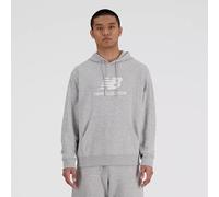 Felpa con cappuccio New Balance Sport Essentials French Terry Logo grigio - M