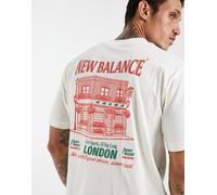 New Balance Grab a Bite London Tee men Shortsleeves grey in taglia:L