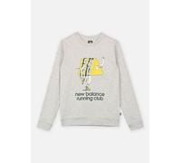 New Balance Kids - NB Running Club Cartoon Graphic FT Crew Grigio - Abbigliamento 9 - 10A Grigio