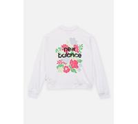 New Balance Kids - NB Stacked Floral Back Graphic FT Crew Bianco - Abbigliamento 9 - 10A Bianco