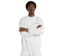 New Balance Linear Graphic Crew Uomo - Felpe Bianco - Taglia M - Jersey di cotone White M