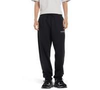 New Balance Linear Graphic Pant male Pantaloni - Nero - Jersey di cotone - Foot Locker Black XS