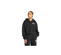 New Balance Linear Heritage Fleece Full Zip Giacca, Nero, Medium Donna