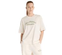 New Balance - Linear Heritage - T-shirt oversize color permafrost-Bianco L