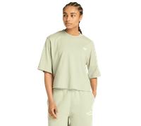 New Balance Linear Heritage Relaxed T-shirt Donna - Magliette Verde - Taglia S - Jersey di cotone Green S