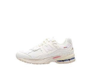 New Balance M2002RDC Protection Pack - Sneaker da Uomo, 45,5 EU, Sea Salt White Grey, Stile retrò, da Corsa, ABZORB N-ergy Comfort Suede Mesh