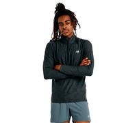 New Balance Space Dye Half Zip Long Sleeve T-shirt Nero XS Uomo
