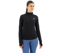 Maglia New Balance Harmony Half Zip manica lunga nero puro donna - S