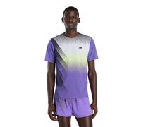 NEW BALANCE Maglietta da running da uomo Race Day Ultra Light Printed lilla | XL