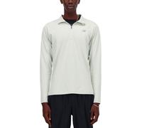 New Balance - Maglietta da trail running a maniche lunghe da uomo - Space Dye 1/4 Zip Athletic Grey per Uomo - Taglia M - Grigio