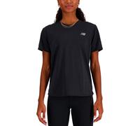 New Balance - Maglietta da trail running traspirante da donna - Athletics T-Shirt W Black Heather per Donne - Taglia M - Nero Nero M