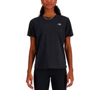 New Balance - Maglietta da trail running traspirante da donna - Athletics T-Shirt W Black Heather per Donne - Taglia S - Nero Nero S