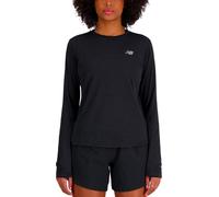 New Balance - Maglietta leggera a maniche lunghe - Athletics Long Sleeve W Black Heather per Donne - Taglia S - Nero Nero S
