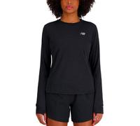 New Balance - Maglietta leggera a maniche lunghe - Athletics Long Sleeve W Black Heather per Donne - Taglia M - Nero Nero M
