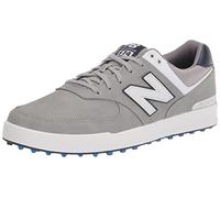 New Balance Men's 574 Greens Golf Shoe, Grey/White, 8