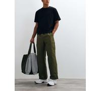 New Balance - Pantaloni cargo color alga wakame-Marrone L
