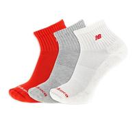 New Balance Patch Logo Ankle Socks - 3 Pairs - Cushioned Moisture Wicking CALZINI ALLA CAVIGLIA CON LOGO PATCH Unisex - Adulto