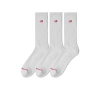 Calzini bianchi new balance patch logo crew 3 paia