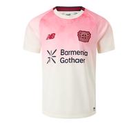 New Balance Ragazzi Bayer 04 Away Youth Short Sleeve Jersey in Nero, Poliestere, Taglia YXS
