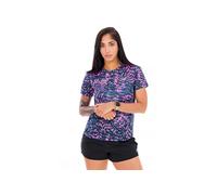 Maglia a maniche corte new balance london edition rc essential printed rosa donna