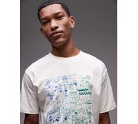 New Balance - Run - T-Shirt bianco sporco con stampa L