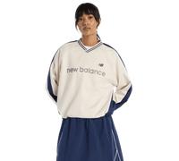 New Balance Satin Woven Pullover Donna - Felpe Beige - Taglia XS - Poly Jersey Beige XS
