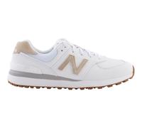 NEW BALANCE Scarpe da golf 574 Green V2 senza chiodi, bianco/beige