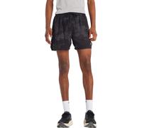 New Balance - Short traspiranti traforati - RC Printed Short 5" Castlerock per Uomo - Taglia L - Nero