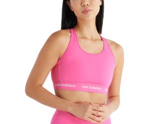 New Balance Sleek Medium Support Sports Bra Top e Reggiseni L Rosa