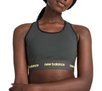 New Balance Sleek Medium Support Sports Bra Top e Reggiseni XS Grigio