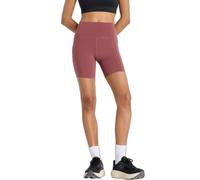 New Balance Donna NB Sleek Pocket High Rise Short 6" in Rosa, Maglia di Poliestere, Taglia L