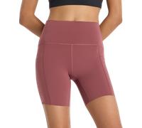 New Balance Sleek Pocket High Rise Short 6" Shorts M Rosso