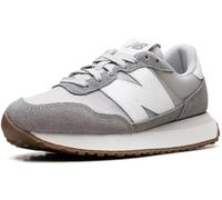 New Balance Donna 237 in Grigio/Bianco/Beige, Pelle Scamosciata/Rete, Taglia 37