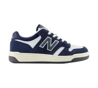 New Balance Sneaker stringate unisex 480 V1 da bambino, Bianco/blu navy, 10.5 Little Kid