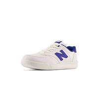 New Balance Sneaker stringate unisex da bambino 300 V1, Bianco/Team Royal, 6 Big Kid