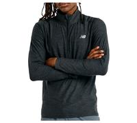 New Balance Space Dye Half Zip Long Sleeve T-shirt Nero S Uomo