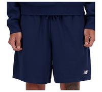 Pantaloni corti New Balance French Terry blu marino - M